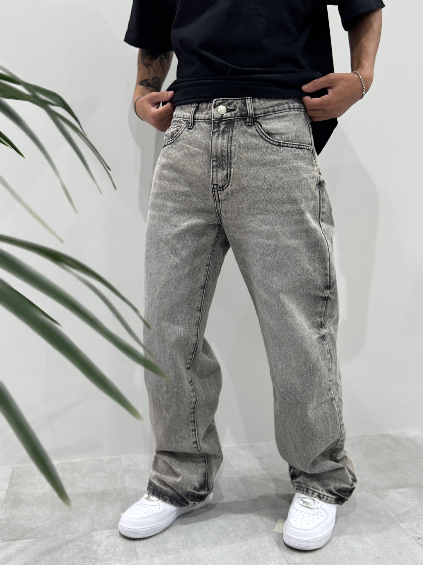 Jeans baggy gray