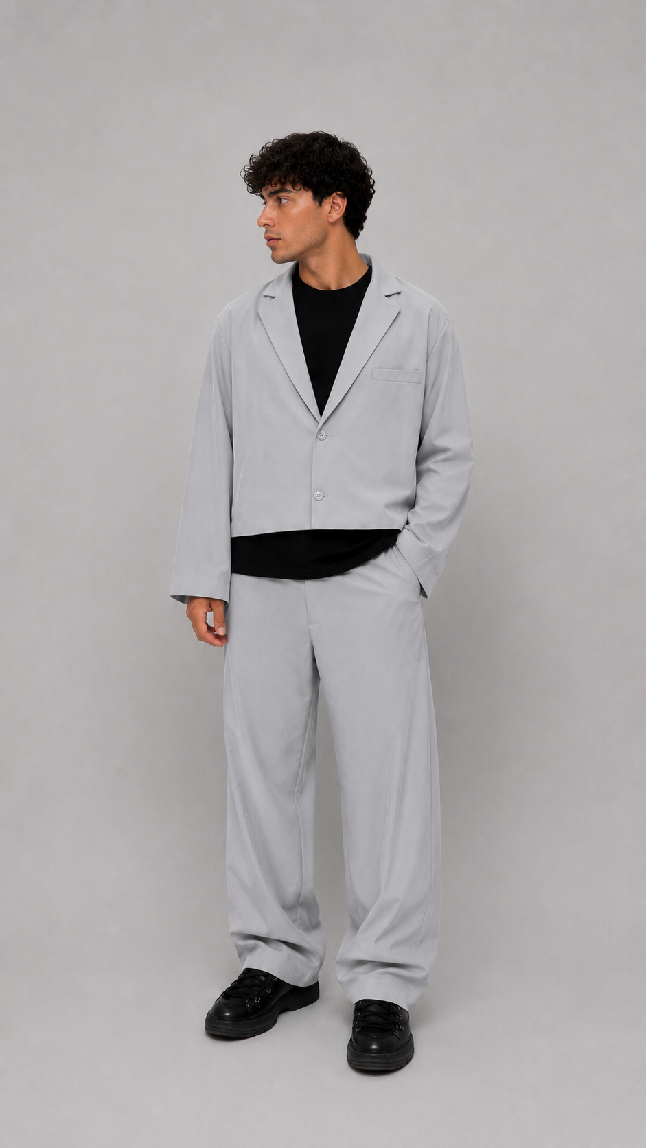 Coordinato Cropped Grey