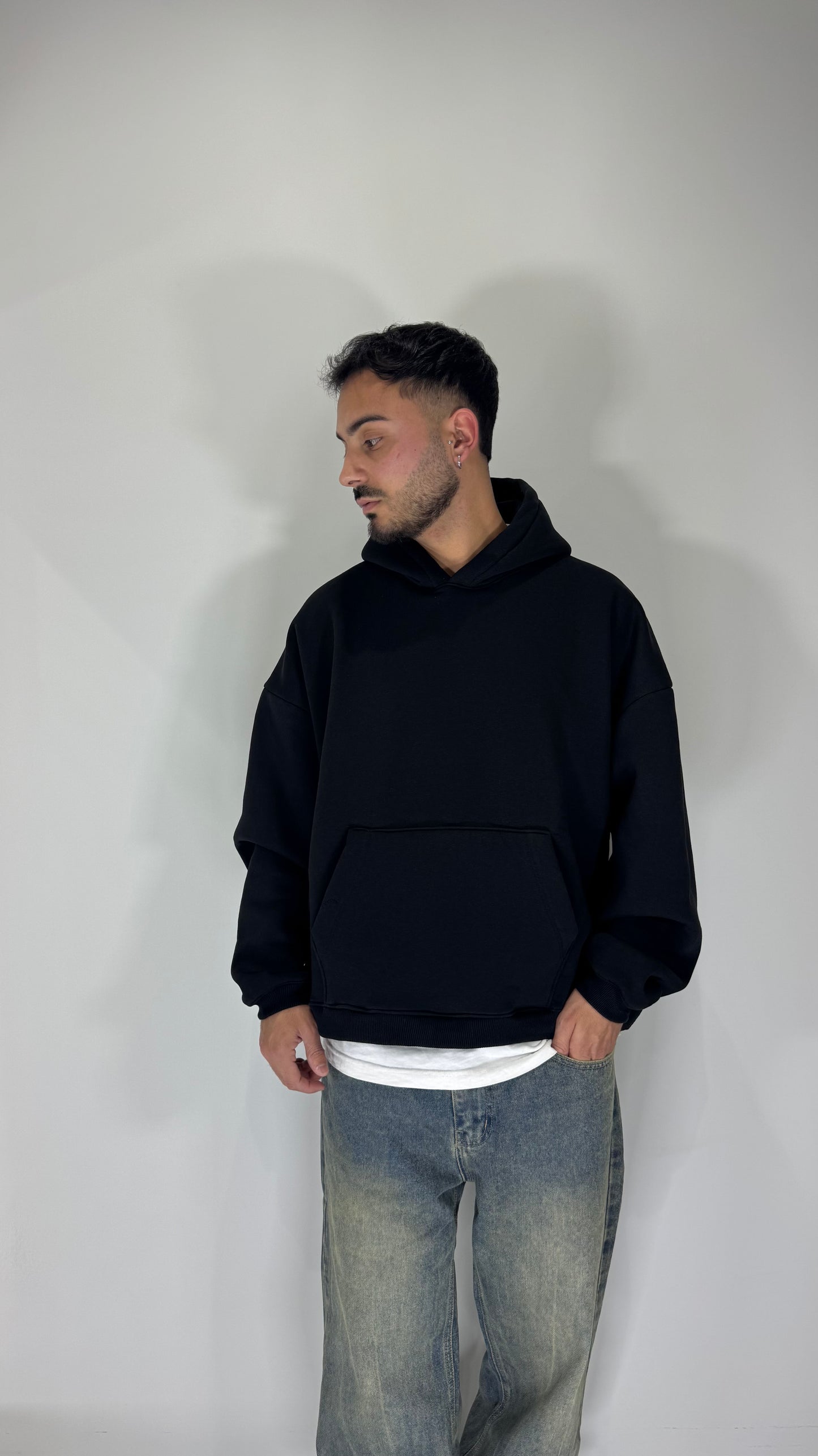 Felpa Boxy Fit Cropped