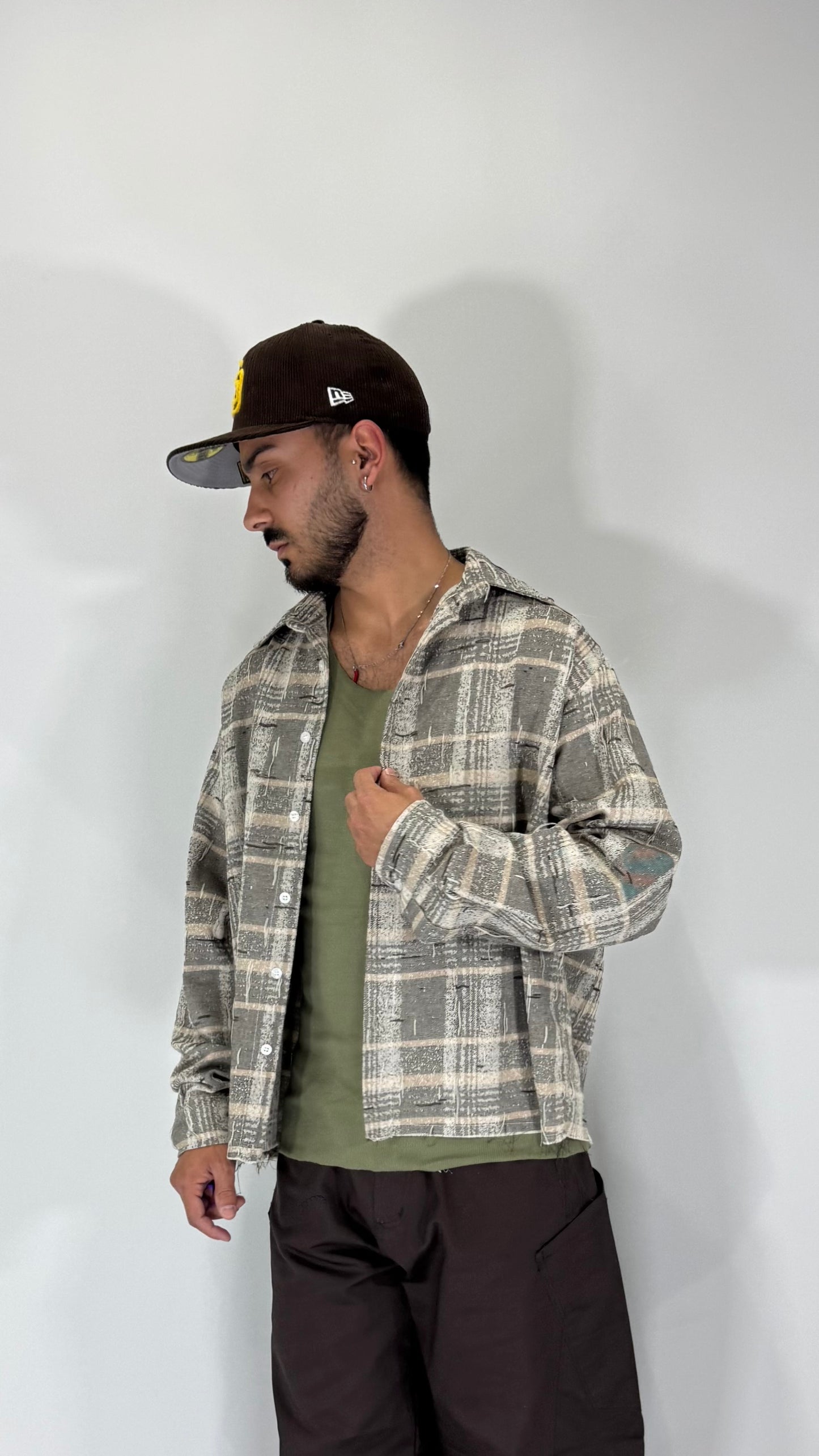 Camicia Crop Sfrangiata