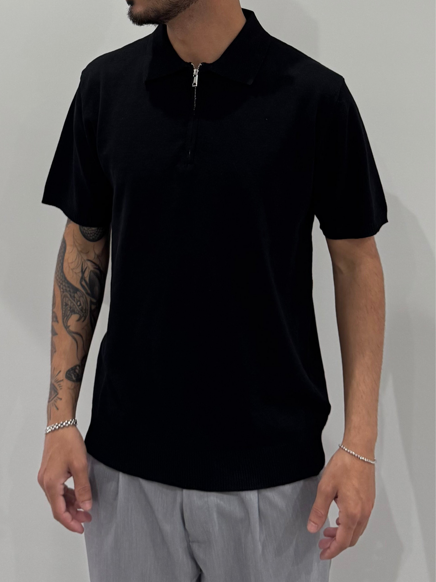 Polo zip leggera