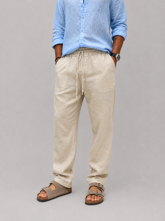 Pantalone lino Sabbia