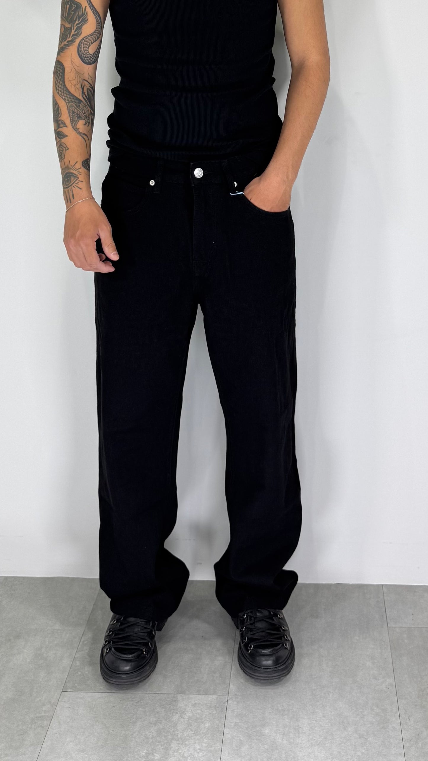 Denim Baggy Black