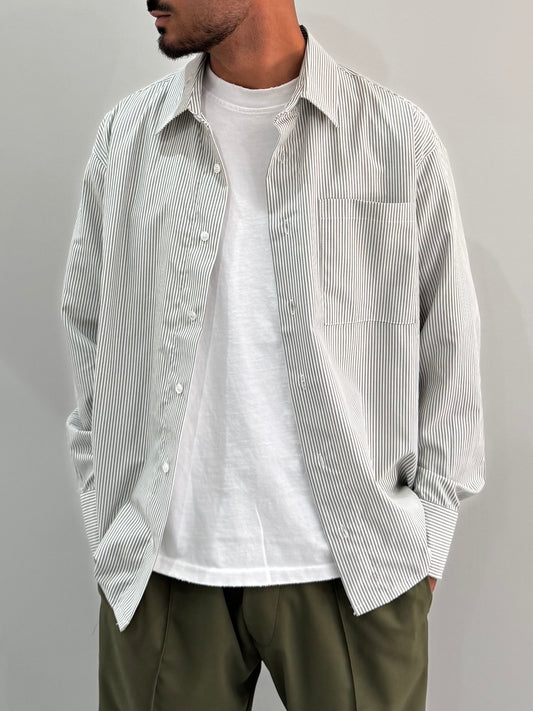 Camicia righe verde