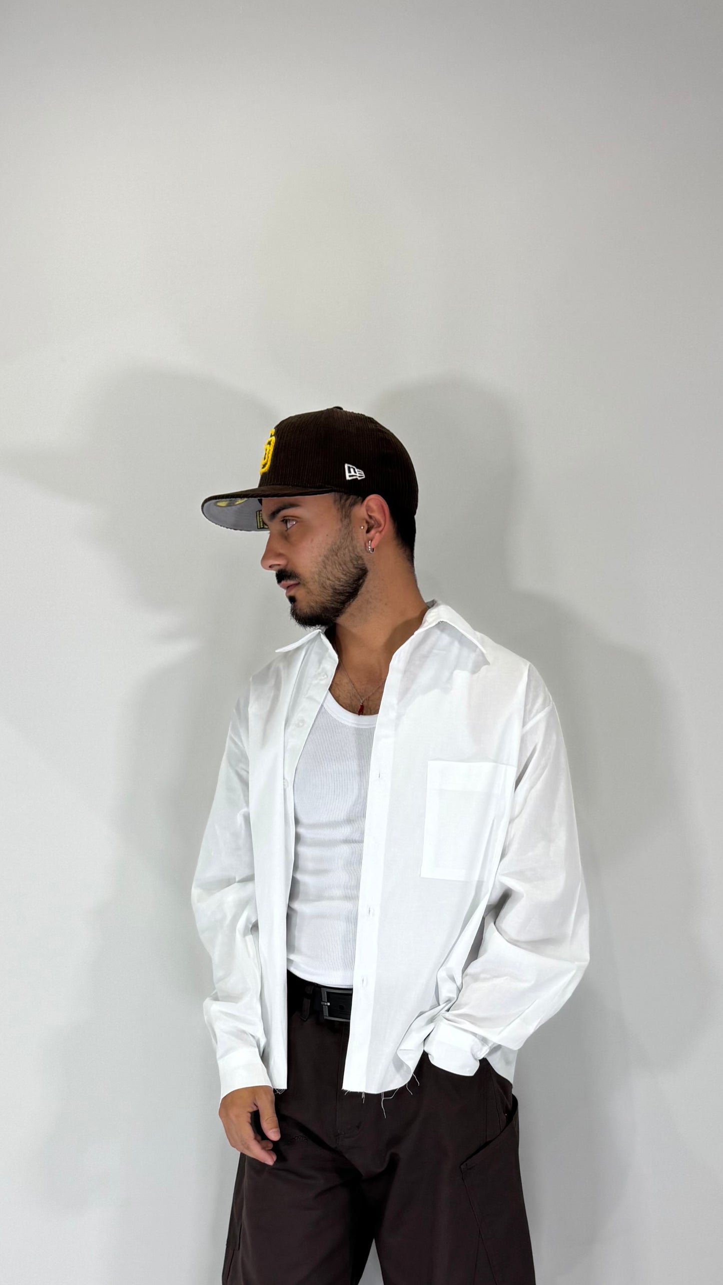 Camicia Crop Fondo Sfrangiato