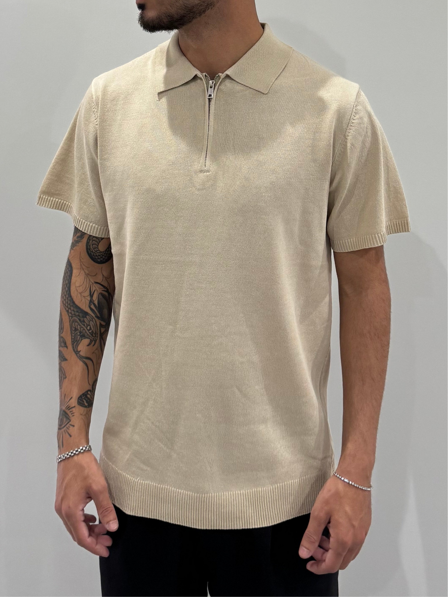 Polo zip leggera