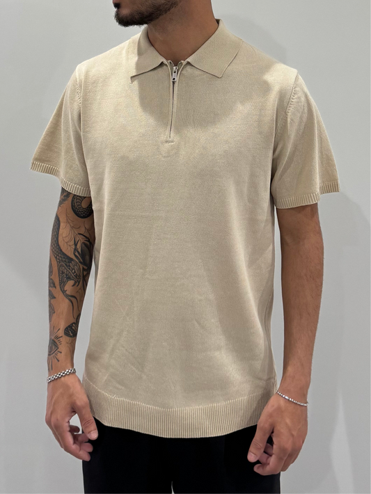 Polo zip leggera