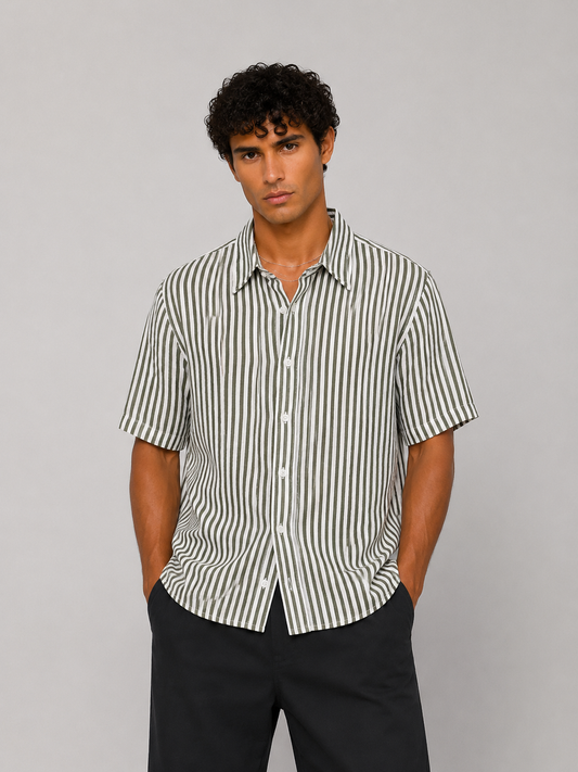 Camicia righe in lino