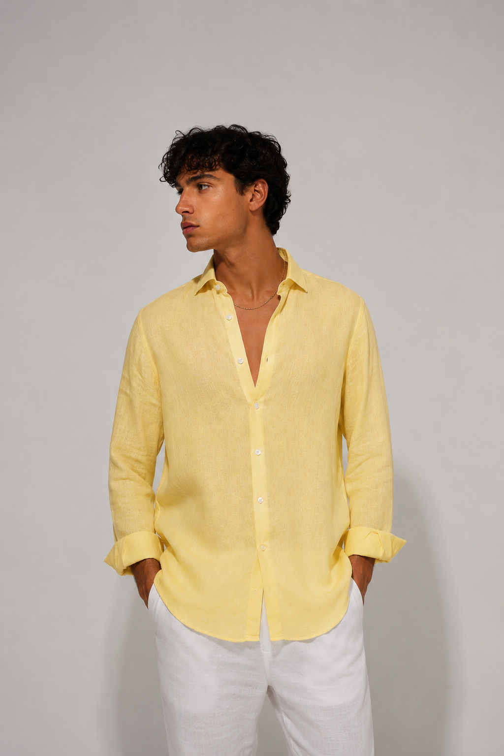 Camicia in lino Sole