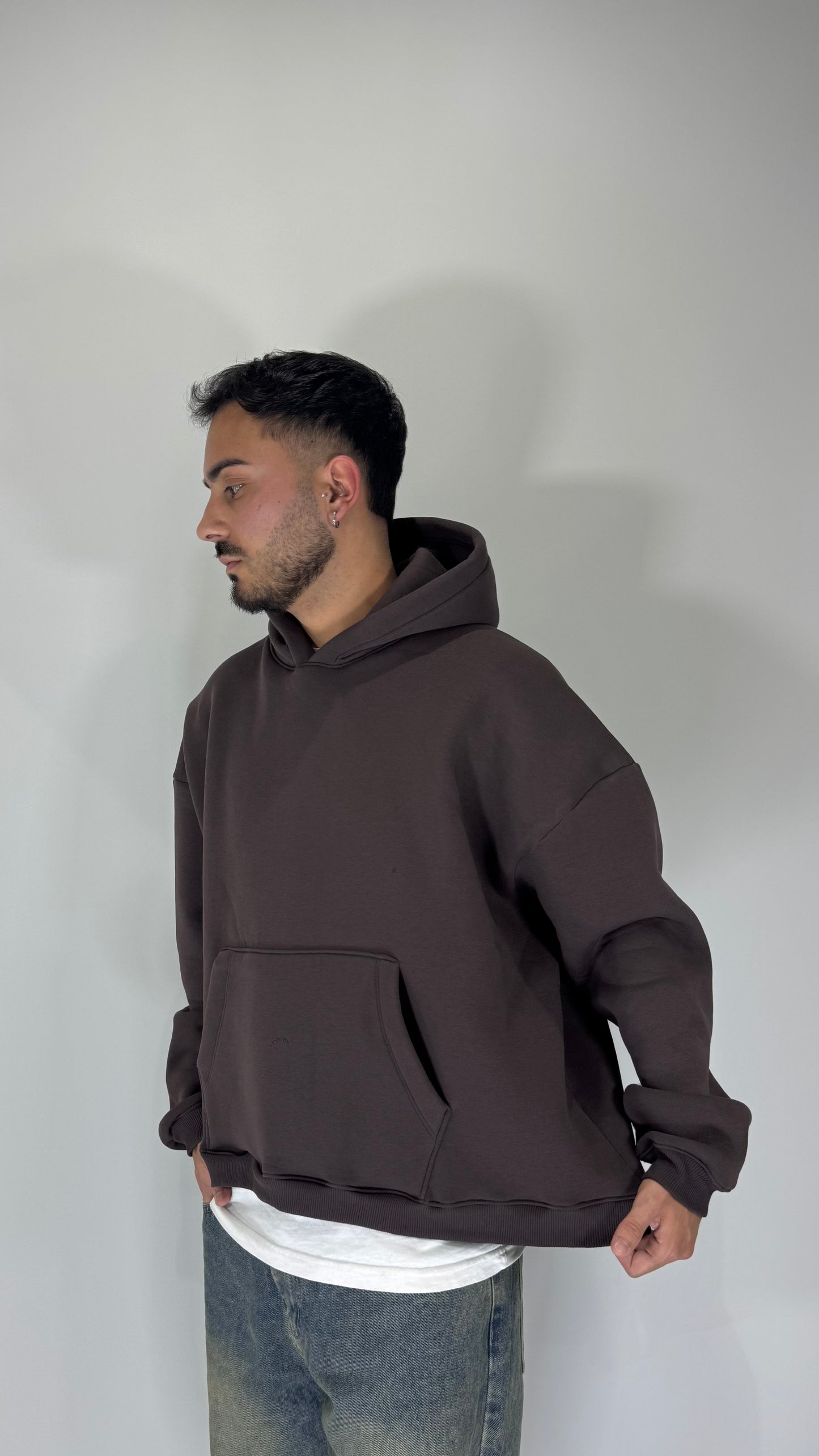 Felpa Boxy Fit Cropped