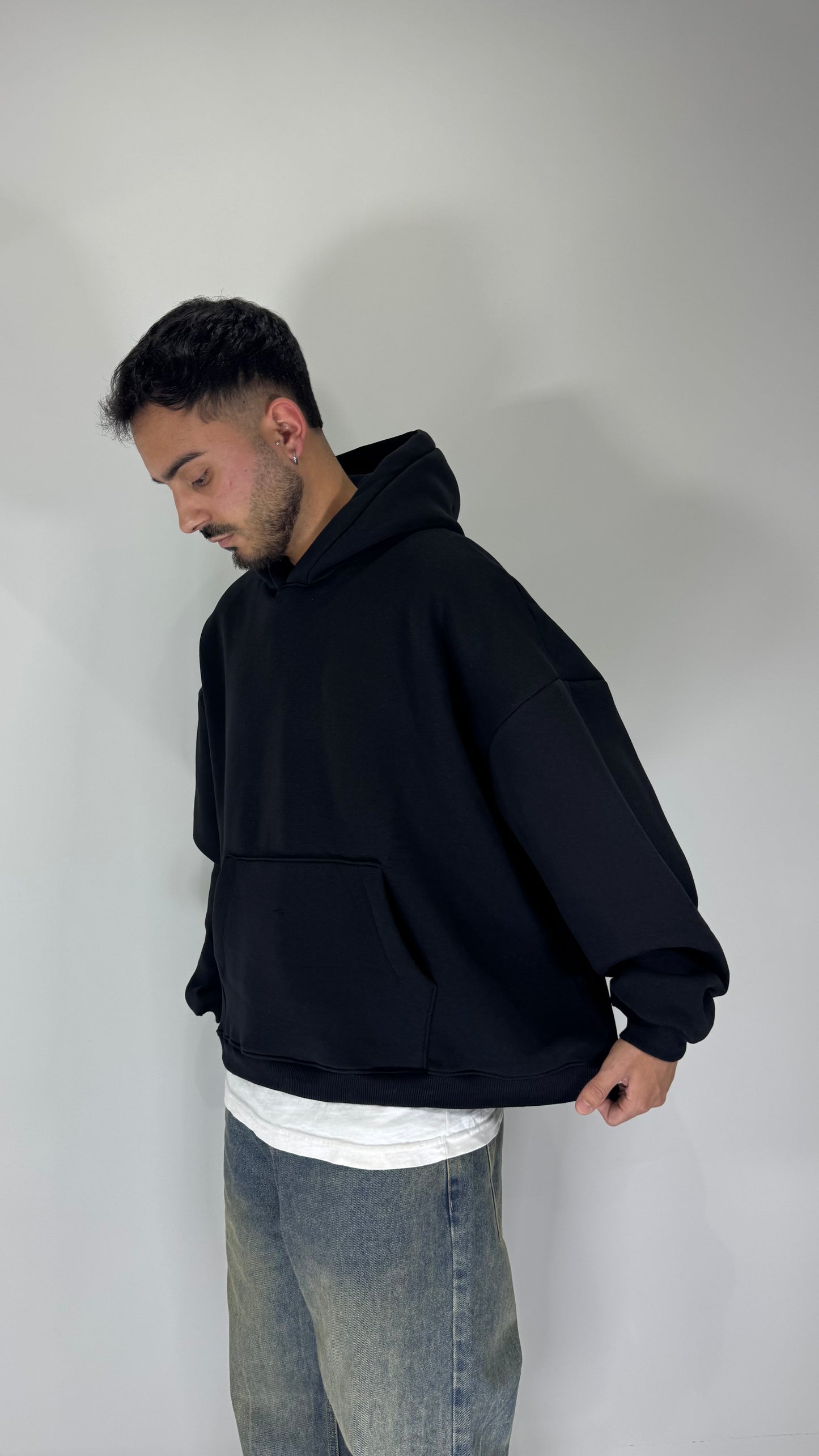 Felpa Boxy Fit Cropped